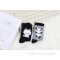 Calcetines de algodón de gato negro